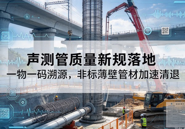 静海区声测管质量新规落地，一物一码溯源，非标薄壁管材加速清退
